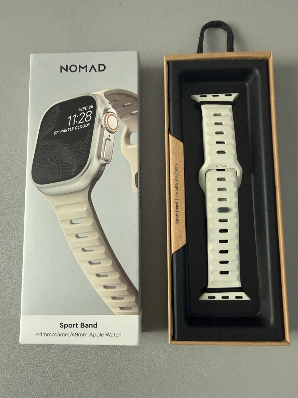 Nomad Sport Band for 44/45/49mm Apple Watch - stone